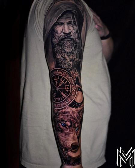 Tattoos - Matt Morrison Odin Sleeve - 144560